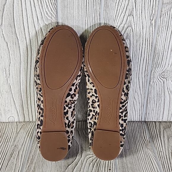 Lucky Brand Leather Flats, Animal Print, Women's 6 - Picture 7 of 10
